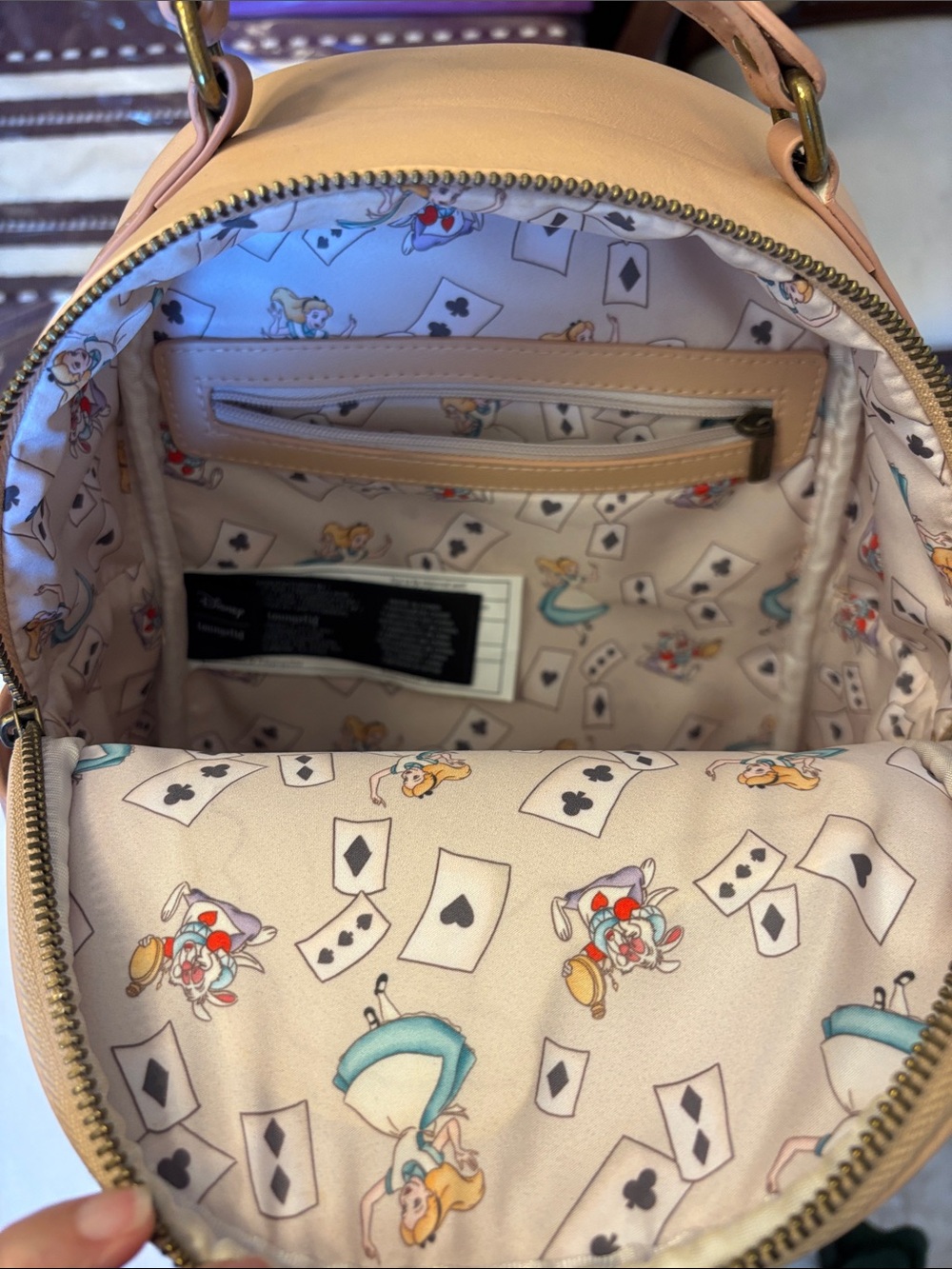 Disney Alice in Wonderland Pink Character Mini Backpack - Picture 5 of 12